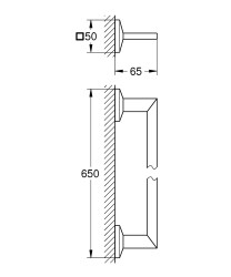 Grohe Allure Brilliant Havluluk - 40896000 - 2