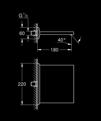 Grohe Allure Brilliant Şelale çıkış ucu - 13486000 - 2