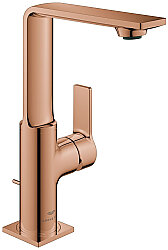 GROHE Allure Lavabo Bataryası (L-Boy), Sifon Kumandalı, Fırçalı Bakır - 32146DA1 - Grohe