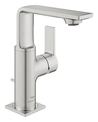 GROHE Allure Lavabo Bataryası (M-Boy), Sifon Kumandalı, Fırçalı Çelik - 32757DC1 - 1