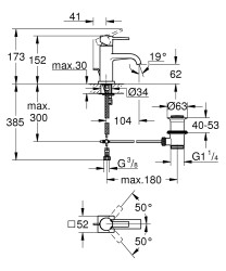 Grohe Allure Lavabo Bataryası M-Boyut - 32757000 - 2