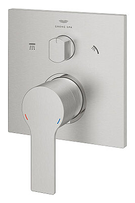 GROHE Allure New 3 Yollu Yönlendirici, Fırçalı Çelik - 29176DC1 - 2