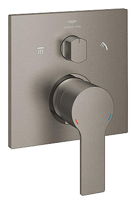 GROHE Allure New 3 Yollu Yönlendirici, Fırçalı Sert Grafit - 29176AL1 - 1