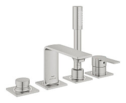 GROHE Allure New 4 Delikli Ankastre Küvet Bataryası, Fırçalı Çelik - 19316DC1 - Grohe