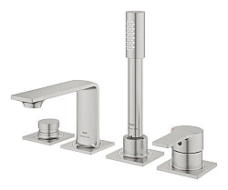 GROHE Allure New 4 Delikli Ankastre Küvet Bataryası, Fırçalı Çelik - 19316DC1 - 2