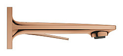 GROHE Allure New Duvar Tipi 2 Delikli Lavabo Bataryası (S-Boy), Fırçalı Bakır - 19309DA2 - 2