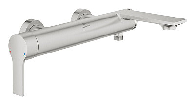GROHE Allure New Duvar Tipi Küvet Bataryası, Fırçalı Çelik - 32826DC1 - 1