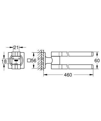 Grohe Allure New İkili Havluluk - 40342GN1 - 2