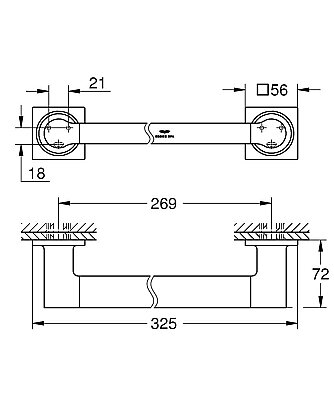 GROHE Allure New Tutunma Barı, Fırçalı Çelik - 40955DC1 - 3