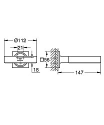 GROHE Allure Sabunluk Tutacağı, Fırçalı Bakır - 40963DA1 - 3