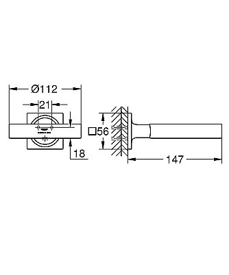 GROHE Allure Sabunluk Tutacağı, Fırçalı Bakır - 40963DA1 - 3