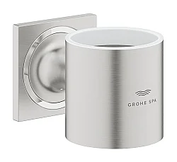 GROHE Allure Sabunluk ve Diş Fırçalık Tutacağı, Fırçalı Çelik - 40278DC1 - Grohe