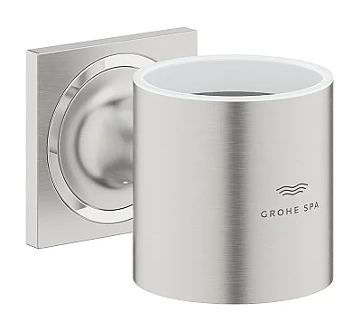 GROHE Allure Sabunluk ve Diş Fırçalık Tutacağı, Fırçalı Çelik - 40278DC1 - 1
