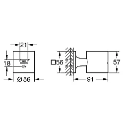 GROHE Allure Sabunluk ve Diş Fırçalık Tutacağı, Fırçalı Çelik - 40278DC1 - 3