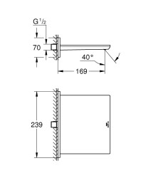 Grohe Allure Şelale çıkış ucu - 13317001 - 2