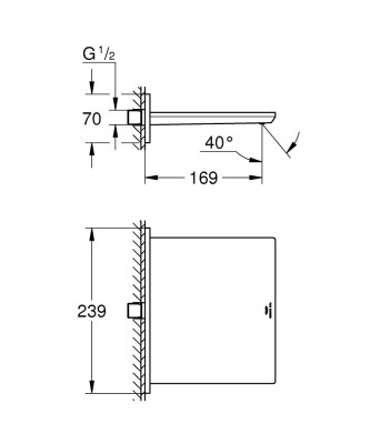 Grohe Allure Şelale çıkış ucu - 13317001 - 2
