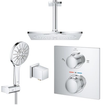 Grohe Allure Termostatik Ankastre Banyo Batarya Seti - 29181002-SET1 - 1