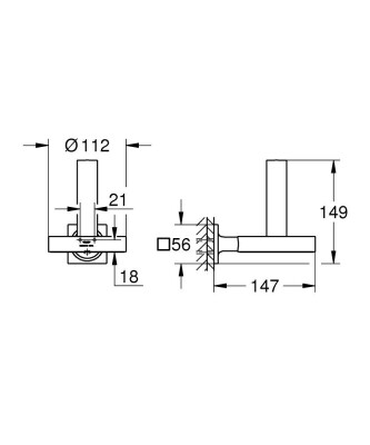 Grohe Allure Yedek tuvalet kağıtlığı - 40956DL1 - 2