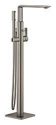 GROHE Allure Yerden Montajlı Küvet Bataryası, Tek Kollu, Fırçalı Sert Grafit - 25222AL1 - Grohe