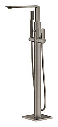 GROHE Allure Yerden Montajlı Küvet Bataryası, Tek Kollu, Fırçalı Sert Grafit - 25222AL1 - 3