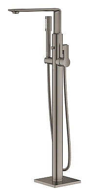 GROHE Allure Yerden Montajlı Küvet Bataryası, Tek Kollu, Fırçalı Sert Grafit - 25222AL1 - 3