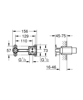 Grohe Ankastre İç Gövde - 23200000 - 2