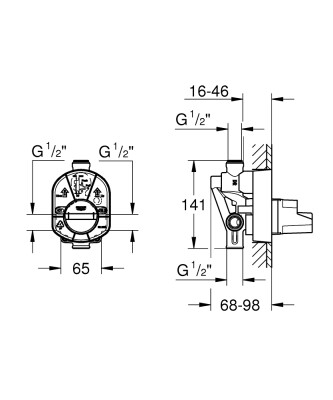 Grohe Ankastre İç Gövde - 33961000 - 2