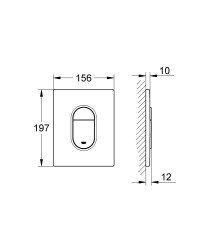 Grohe Arena Cosmopolitan Kumanda paneli - 38844KV0 - 2