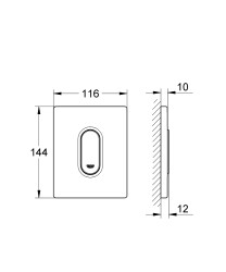 Grohe Arena Cosmopolitan Kumanda paneli - 38857P00 - 2