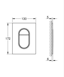 Grohe Arena Cosmopolitan S Kumanda paneli - 37624A00 - 2
