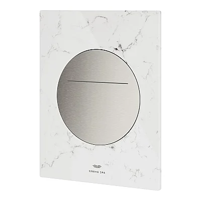 Grohe Arina Kumanda Paneli, Mermer Beyazı (Beyaz Attika Caesarstone), Silk Motion Technology, Yuvarlak (Pilli) - 104645MV00 - 3