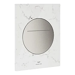 Grohe Arina Kumanda Paneli, Mermer Beyazı (Beyaz Attika Caesarstone), Silk Motion Technology, Yuvarlak (Pilli) - 104645MV00 - 2