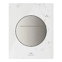 Grohe Arina Kumanda Paneli, Mermer Beyazı (Beyaz Attika Caesarstone), Silk Motion Technology, Yuvarlak (Pilli) - 104645MV00 - Grohe