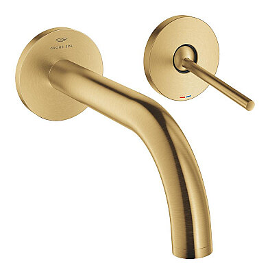 GROHE Atrio 2 Delikli Lavabo Bataryası (L-Boy), Fırçalı Altın - 29410GN0 - 1