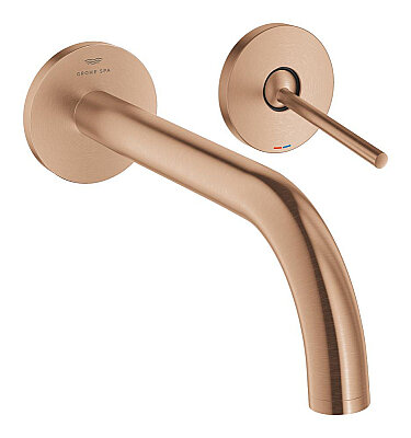 GROHE Atrio 2 Delikli Lavabo Bataryası (L-Boy), Fırçalı Bakır - 29406DL0 - 1
