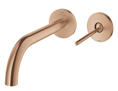 GROHE Atrio 2 Delikli Lavabo Bataryası (L-Boy), Fırçalı Bakır - 29406DL0 - 2