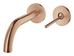 GROHE Atrio 2 Delikli Lavabo Bataryası (M-Boy), Fırçalı Bakır - 29410DL0 - 2
