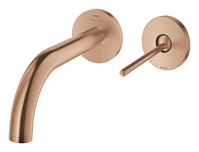 GROHE Atrio 2 Delikli Lavabo Bataryası (M-Boy), Fırçalı Bakır - 29410DL0 - 2