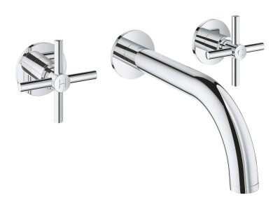 Grohe Atrio 3 delikli lavabo bataryası M-Boyut - 20661000 - 1