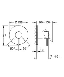 Grohe Atrio New Ankastre Duş Bataryası - 24354AL0 - 2