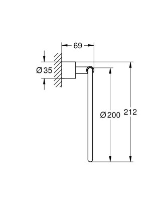 Grohe Atrio New Havluluk - 40887DC0 - 2