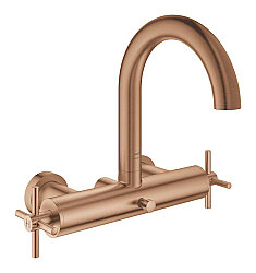 GROHE Atrio New İki Kollu Duvar Tipi Küvet Bataryası, Fırçalı Bakır - 25268DL0 - 1