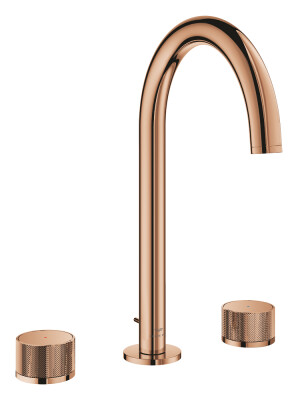 Grohe Atrio Private Collection 3 delikli lavabo bataryası 1/2″ L-Boyut - 20595DA0 - 1