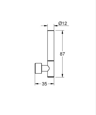 Grohe Atrio Private Collection Kumanda Kolu White Attica - 48458AL0 - 2