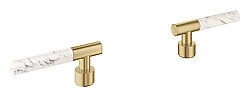GROHE Atrio Private Collection White Attica Caesarstone Kulp Seti, Fırçalı Altın - 48458GN0 - Grohe