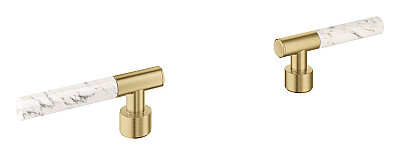 GROHE Atrio Private Collection White Attica Caesarstone Kulp Seti, Fırçalı Altın - 48458GN0 - 1