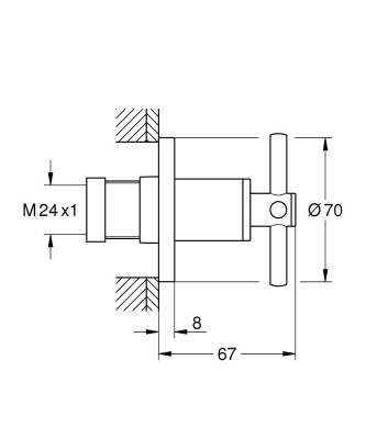 Grohe Atrio Stop Valf - 29396000 - 2