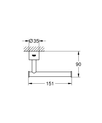 Grohe Atrio Tuvalet Kağıtlığı - 40313AL3 - 2