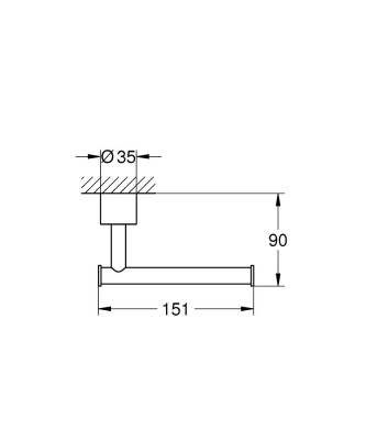 Grohe Atrio Tuvalet Kağıtlığı Cool Sunrise - 40891GL0 - 2