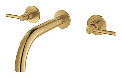 GROHE Atrio Üç Delikli Lavabo Bataryası (M-Boy), Fırçalı Altın - 20662GN0 - 2